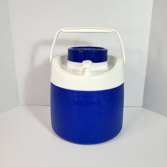 Thermos Other - Vintage Canadian Thermos 4 Litres Plastic Water Cooler Jug Blue White